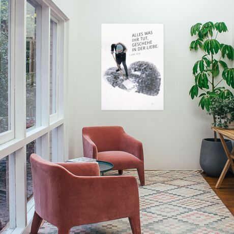 Plakat Jahreslosung 2024 „Schnee"